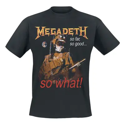 Megadeth So What Vintage Tracklist T-Shirt black