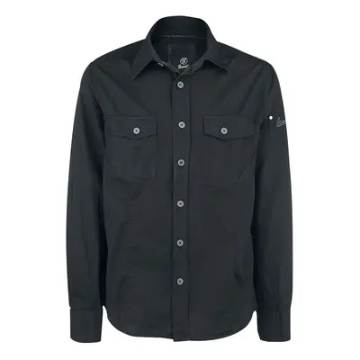 Brandit Slim Fit Shirt Longsleeve black