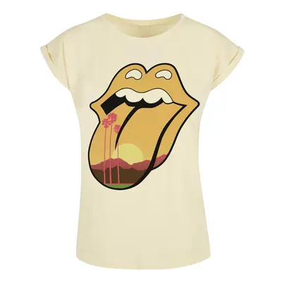 The Rolling Stones Desert Trip Tongue T-Shirt light yellow