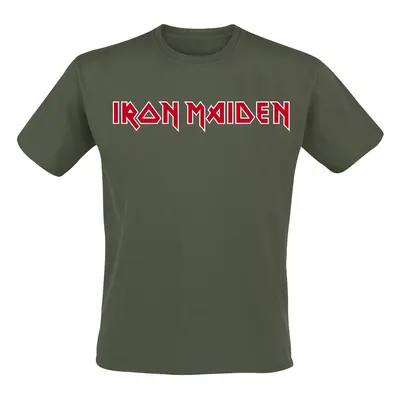 Iron Maiden Logo T-Shirt khaki