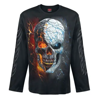 Spiral Divided Soul Long-sleeve Shirt black