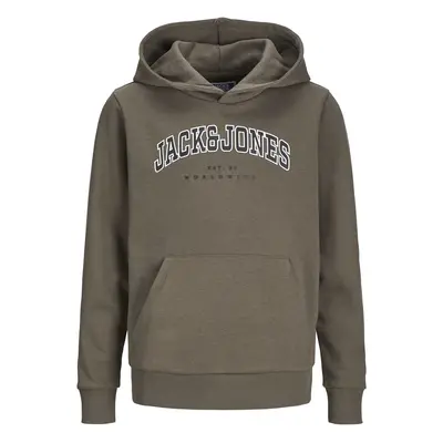 Jack & Jones junior JJECaleb Versity Sweat Hoodie Hoodie Sweater brown