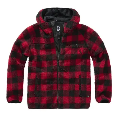 Brandit Teddy Fleece Jacket Between-seasons Jacket red black