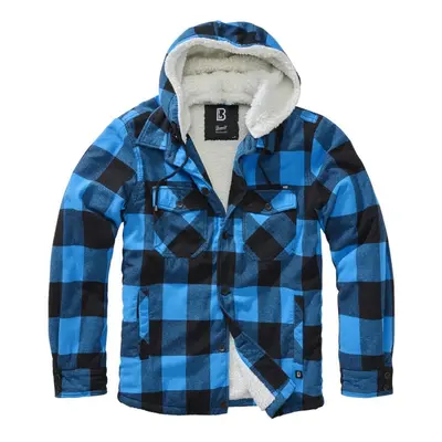 Brandit Lumberjacket Hooded Between-seasons Jacket blue black