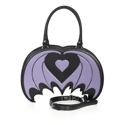 Banned Cosmo Bat Handbag black lilac