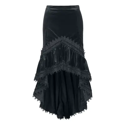 Sinister Gothic Mullet skirt Medium-length skirt black