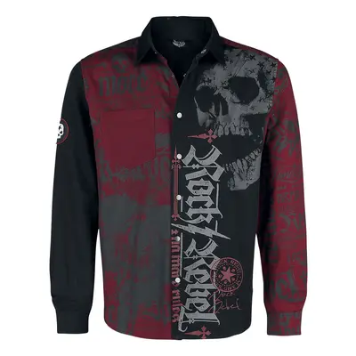 Rock Rebel by EMP Black/Red Shirt with Print Longsleeve black red