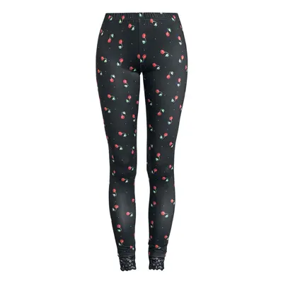 Pussy Deluxe Cherries Leggings Leggings black red