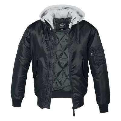 Brandit MA1 Sweathood Bomber Jacket black grey