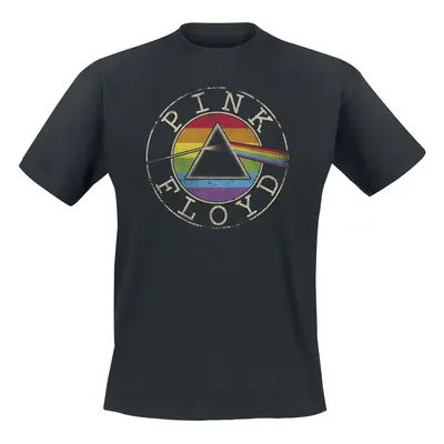 Pink Floyd Logo Rainbow T-Shirt black