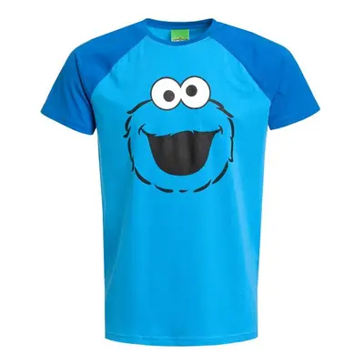 Sesame Street Cookie Monster Face T-Shirt blue