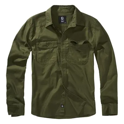 Brandit Flannel Shirt Longsleeve olive