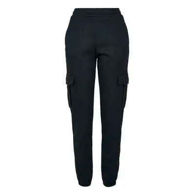 Urban Classics Ladies High Waist Cargo Sweat Trousers Cloth Trousers black