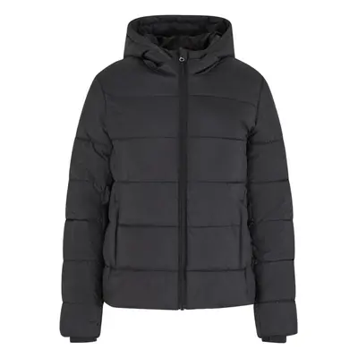 Urban Classics Ladies Short Puffer Jacket with Hood Winter Jacket black