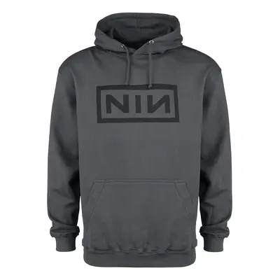 Nine Inch Nails Classic Black Logo Hooded sweater charcoal