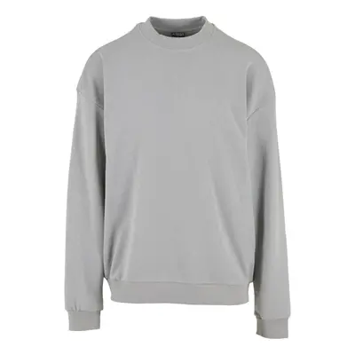 Urban Classics Light Terry Crew Jumper Sweatshirt light grey