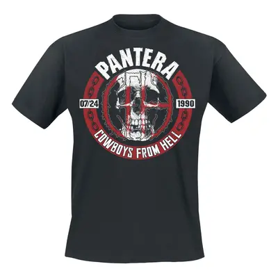 Pantera Skull Circle T-Shirt black