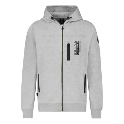 Sublevel Men's Sweatjacket Hooded zip grey