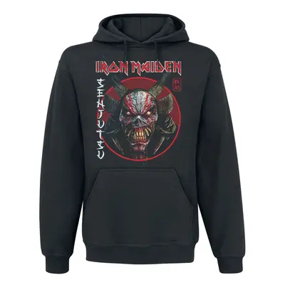 Iron Maiden Senjutsu Eddie Face Circle Hooded sweater black