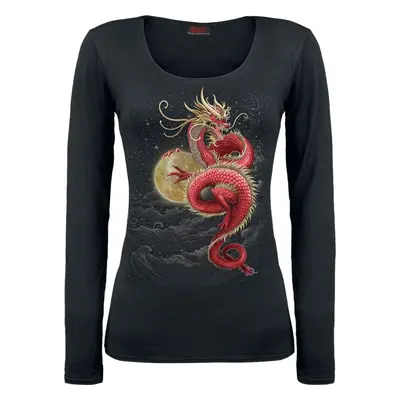 Spiral Shenlong Long-sleeve Shirt black