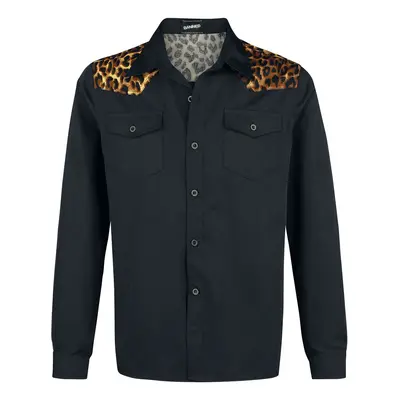 Banned Leo Panel Longsleeve black leopard