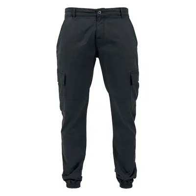 Urban Classics Washed Cargo Twill Jogging Bottoms Cargo Trousers black