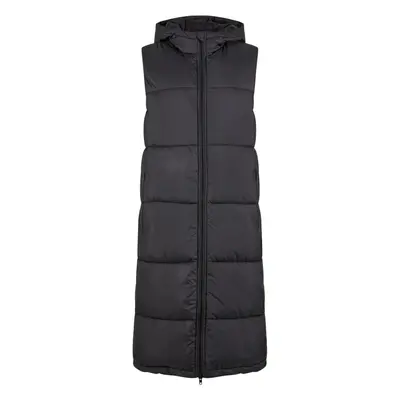 Urban Classics Ladies Long Hooded Puffer Vest Vest black