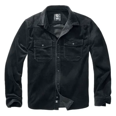 Brandit Classic corduroy shirt Longsleeve black