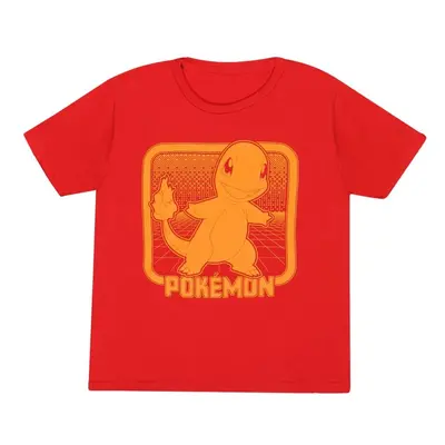 Pokémon Glumanda Retro Arcade T-Shirt red