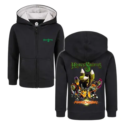 Heavysaurus Metal-Kids - Pommesgabel Kids' hooded jackets black