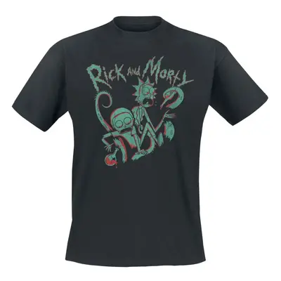 Rick And Morty Rick And Morty Duotone T-Shirt black