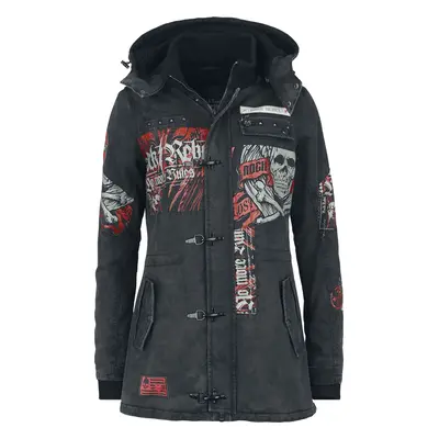 Rock Rebel by EMP She Rules Winter Jacket grey