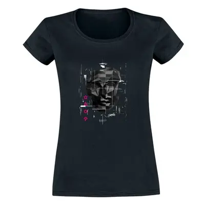 Squid Game Front Man Glitch T-Shirt black