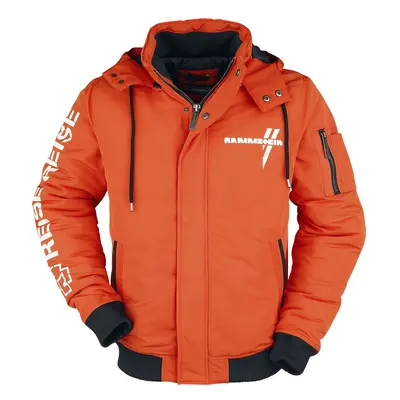 Rammstein Winter Jacket Winter Jacket orange black