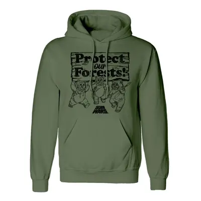 Star Wars Protect Our Forests Hooded sweater olive