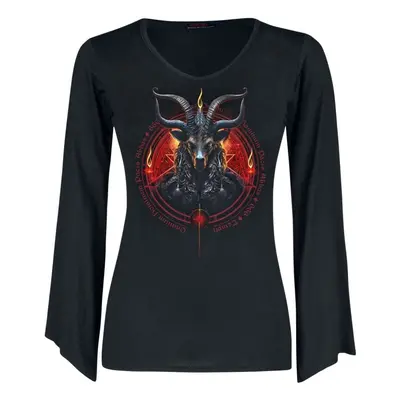 Spiral Baphomet Long-sleeve Shirt black