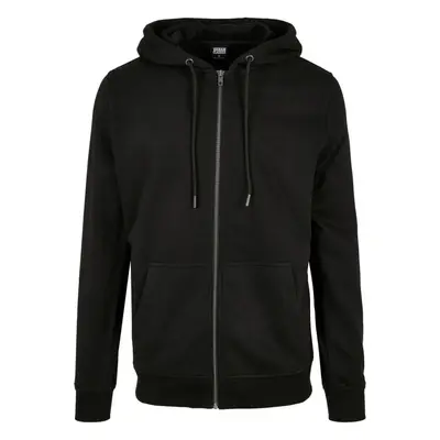 Urban Classics Basic Terry Zip Hoodie Hooded zip black