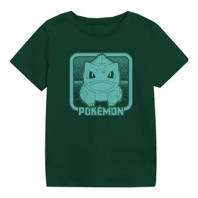 Pokémon Bisasam Retro Arcade T-Shirt dark green