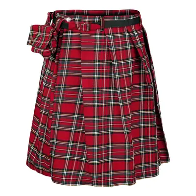 Banned Fear is Over Kilt Medium-length skirt red