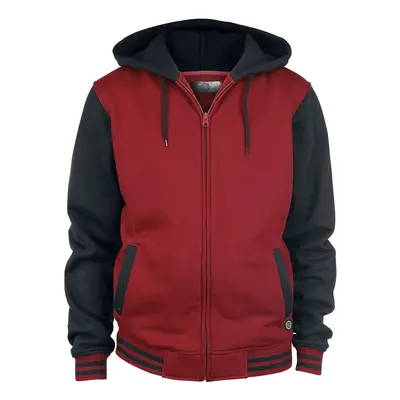 RED by EMP 2-Tone Zip Hooded zip bordeaux black