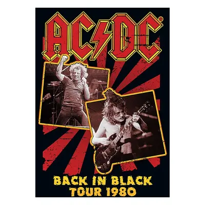 AC/DC Back in Black Poster multicolour