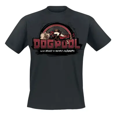 Deadpool 3 - Deadpool And Wolverine - Dogpool T-Shirt black