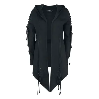 Banned Draconia Tie Hoodie Hooded zip black