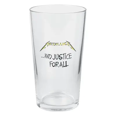 Metallica And Justice For All Beer Glass transparent