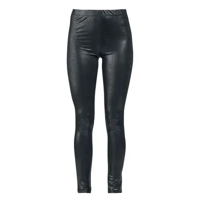 Rock Rebel by EMP Leather-look crocodile leggings Leggings black