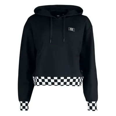 Vans BOOM BOOM CHECK CROP II Hooded sweater black