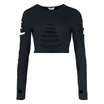 Banned Chantrea Top Long-sleeve Shirt black