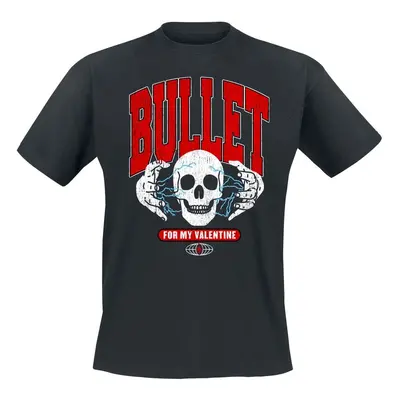 Bullet For My Valentine Electric Varsity Skull T-Shirt black