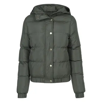 Urban Classics Ladies Hooded Puffer Jacket Between-seasons Jacket olive