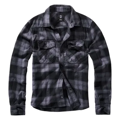 Brandit Checkshirt Flanel Shirt black charcoal